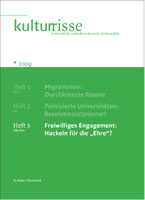 Freiwilliges Engagement: Hackeln für die "Ehre"? Kulturrisse 03/2009