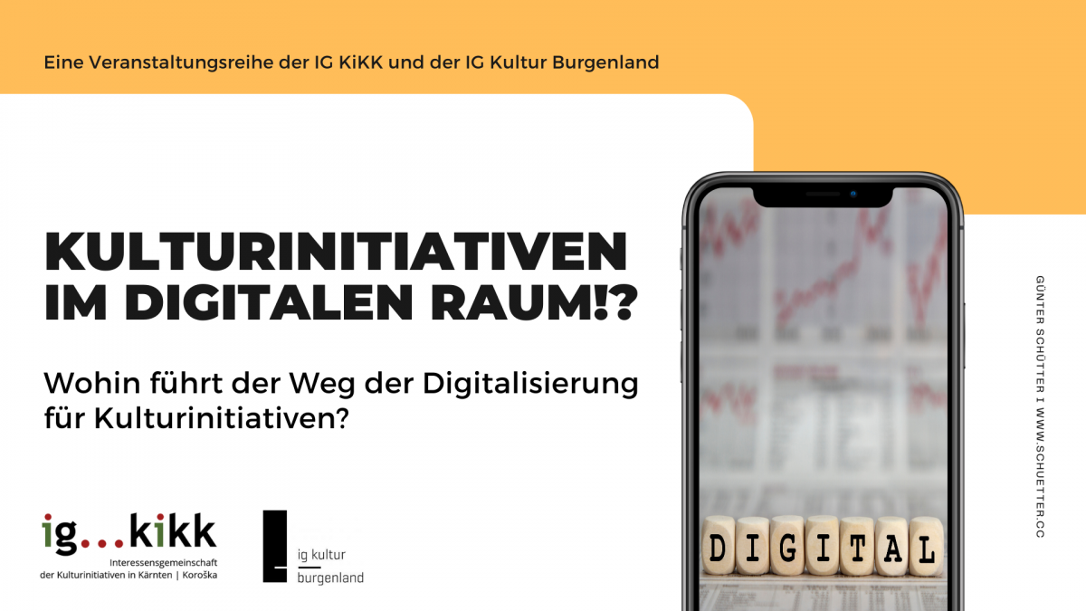 Veranstaltungsreihe Kulturinitiativen im digitalen Raum 