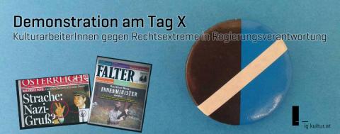 Tag X, Proteste, Regierungsangelobung Schwarz-Blau, Türkis-Blau und Rechtsextreme